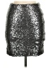 ANGL 100% Polyester Metallic Silver Formal Skirt Size M - photo 1