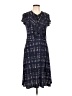 Tory Burch 100% Rayon Tweed Blue Casual Dress Size L - photo 1
