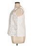 Unbranded 100% Polyester Silver Sleeveless Blouse Size XL - photo 5