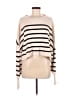 Merokeety Stripes Ivory Pullover Sweater Size M - photo 1