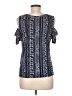 True Craft 100% Viscose Blue Short Sleeve Blouse Size M - photo 2