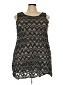 J Valdi Black Sleeveless Blouse Size 3X - photo 1