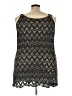 J Valdi Black Sleeveless Blouse Size 3X - photo 2