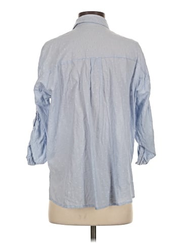 Reserved 3/4 Sleeve Button-Down Shirt (view 2)