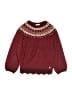 Deux Par Deux Burgundy Pullover Sweater Size 10 - photo 1