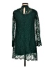 H&M 100% Polyester Green Cocktail Dress Size 8 - photo 2
