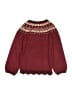 Deux Par Deux Burgundy Pullover Sweater Size 10 - photo 2