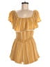 Lulus Stripes Yellow Orange Romper Size M - photo 1