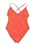Bower Solid Orange One Piece Swimsuit Size S - photo 1
