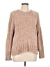 Cynthia Rowley TJX 100% Polyester Tweed Tan Pullover Sweater Size L - photo 1