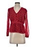 Madewell 100% Polyester Red Long Sleeve Blouse Size XXS - photo 1