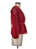 Madewell 100% Polyester Red Long Sleeve Blouse Size XXS - photo 4