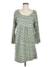 Assorted Brands Chevron-herringbone Teal Casual Dress Size M - photo 1