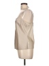 St. John Tan Sleeveless Silk Top Size 12 - photo 5