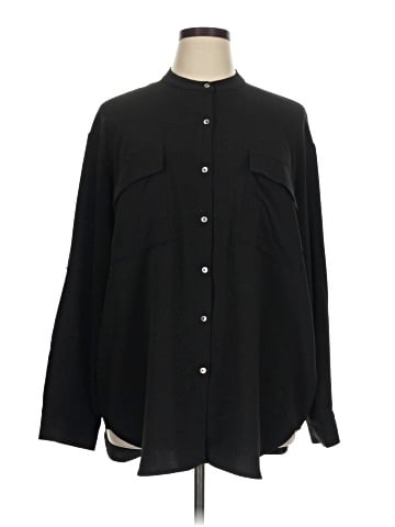 Calvin Klein Long Sleeve Button-Down Shirt (view 1)
