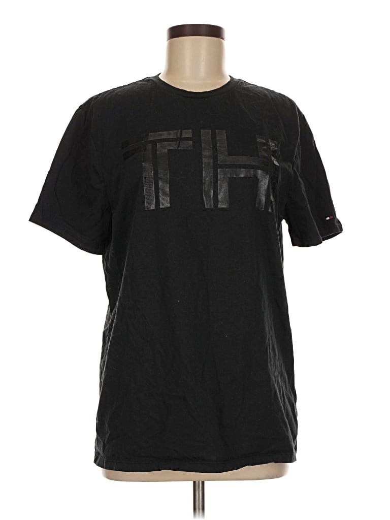 Pre-owned Tommy Hilfiger Short Sleeve T-shirt In Black