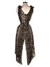 Belongsci Animal Print Brown Jumpsuit Size S - photo 2