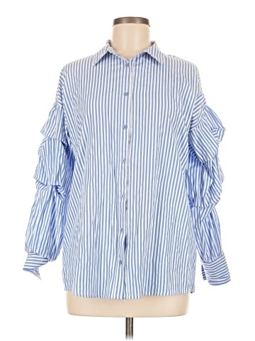 Valerie Stevens 3/4 Sleeve Button-Down Shirt (view 1)