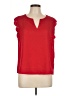 Shein 100% Polyester Red Short Sleeve Top Size L - photo 1