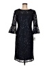 Alex Evenings 100% Polyester Black Cocktail Dress Size 8 - photo 1