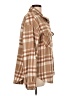 Love Tree 100% Polyester Plaid Brown Coat Size L - photo 4
