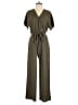 Assorted Brands 100% Polyester Solid Green Jumpsuit Size S - photo 1