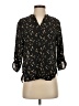 Liberty Love 100% Polyester Stars Black 3/4 Sleeve Blouse Size S - photo 1