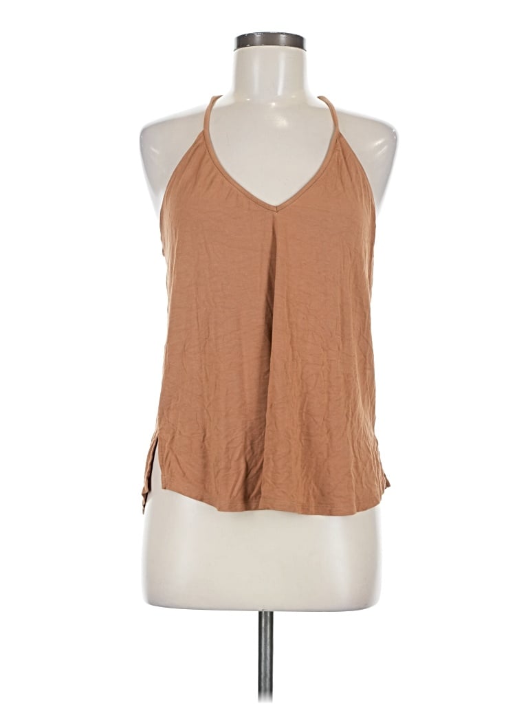 Pre-owned Gentle Fawn Sleeveless Blouse In Tan