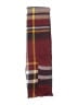 Francesca's 100% Acrylic Plaid Burgundy Scarf One size - photo 2