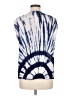 Pepin 100% Viscose Tie-dye Blue Sleeveless Blouse Size M - photo 2