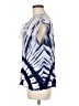 Pepin 100% Viscose Tie-dye Blue Sleeveless Blouse Size M - photo 5