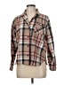 Z Supply 100% Cotton Plaid Brown Long Sleeve Button-Down Shirt Size M - photo 1