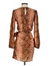 Drew Animal Print Brown Cocktail Dress Size XS - photo 2