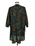 Lularoe 100% Polyester Floral Graphic Tropical Teal Kimono Size M - photo 2