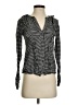 William Rast Houndstooth Black Long Sleeve Blouse Size XS - photo 1