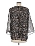 Jennifer Lopez 100% Polyester Black 3/4 Sleeve Blouse Size M - photo 2