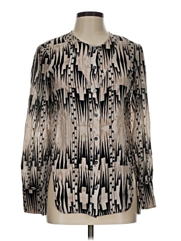 Derek Lam 10 Crosby Long Sleeve Silk Top (view 1)