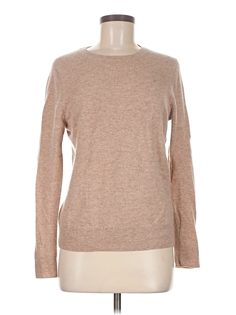 Pre-owned Quince Pullover Sweater In Brown