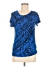 Kensie 100% Viscose Animal Print Blue Active T-Shirt Size M - photo 1