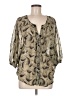 Daniel Rainn Gold 3/4 Sleeve Blouse Size 8 - photo 1