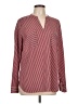 CAbi 100% Polyester Stripes Red Long Sleeve Blouse Size L - photo 1