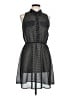 Xhilaration 100% Polyester Polka Dots Black Casual Dress Size L - photo 1