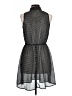 Xhilaration 100% Polyester Polka Dots Black Casual Dress Size L - photo 2