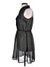 Xhilaration 100% Polyester Polka Dots Black Casual Dress Size L - photo 5