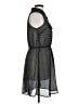 Xhilaration 100% Polyester Polka Dots Black Casual Dress Size L - photo 4