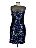 Connected Apparel 100% Polyester Blue Cocktail Dress Size 10 - photo 2