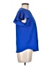 Mine 100% Polyester Blue Short Sleeve Blouse Size M - photo 4