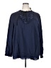 Suzanne Betro Blue Long Sleeve Blouse Size 3X - photo 1