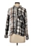 Aerie Plaid Gray Long Sleeve Blouse Size S - photo 1