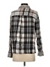 Aerie Plaid Gray Long Sleeve Blouse Size S - photo 2
